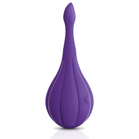 Фиолетовый вибростимулятор Focus Sonic Vibrator с 3 насадками