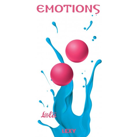 Ярко-розовые вагинальные шарики без сцепки Emotions Lexy Medium